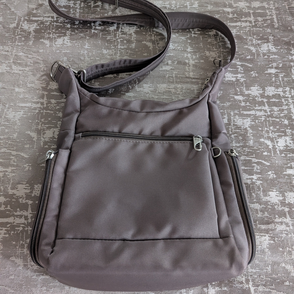 Women's Taupe Travelon Shoulder Bag
